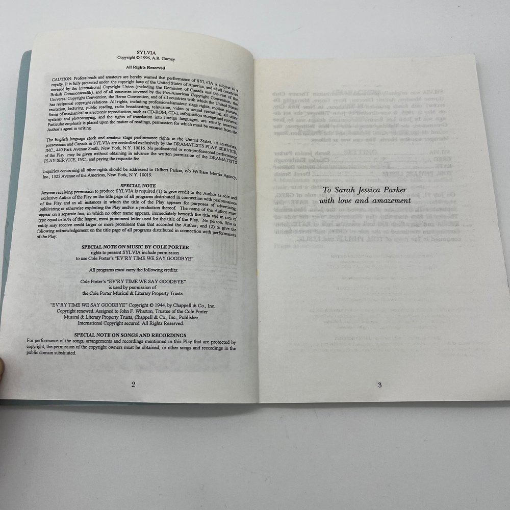 Sylvia by A. R. Gurney Play Script Dramatists Play‎ Service Vintage - Picture 4 of 6